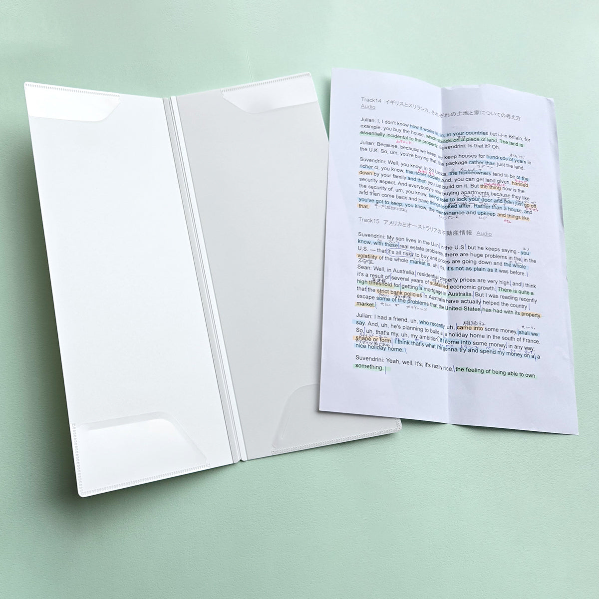 HOSSO Slim Hard Folder A4 Half-Size (KINGJIM)