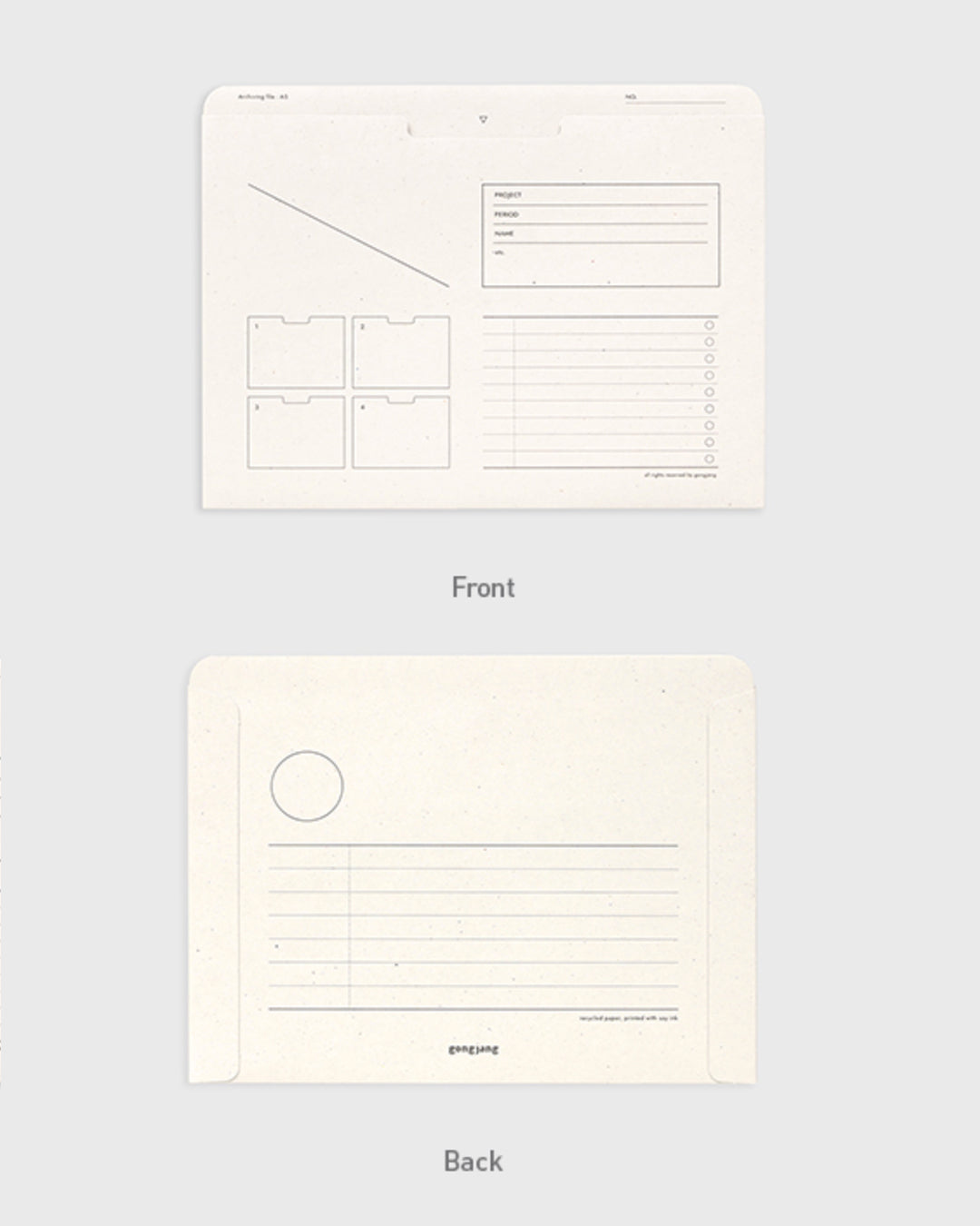 A5 Archiving file nature / gongjang