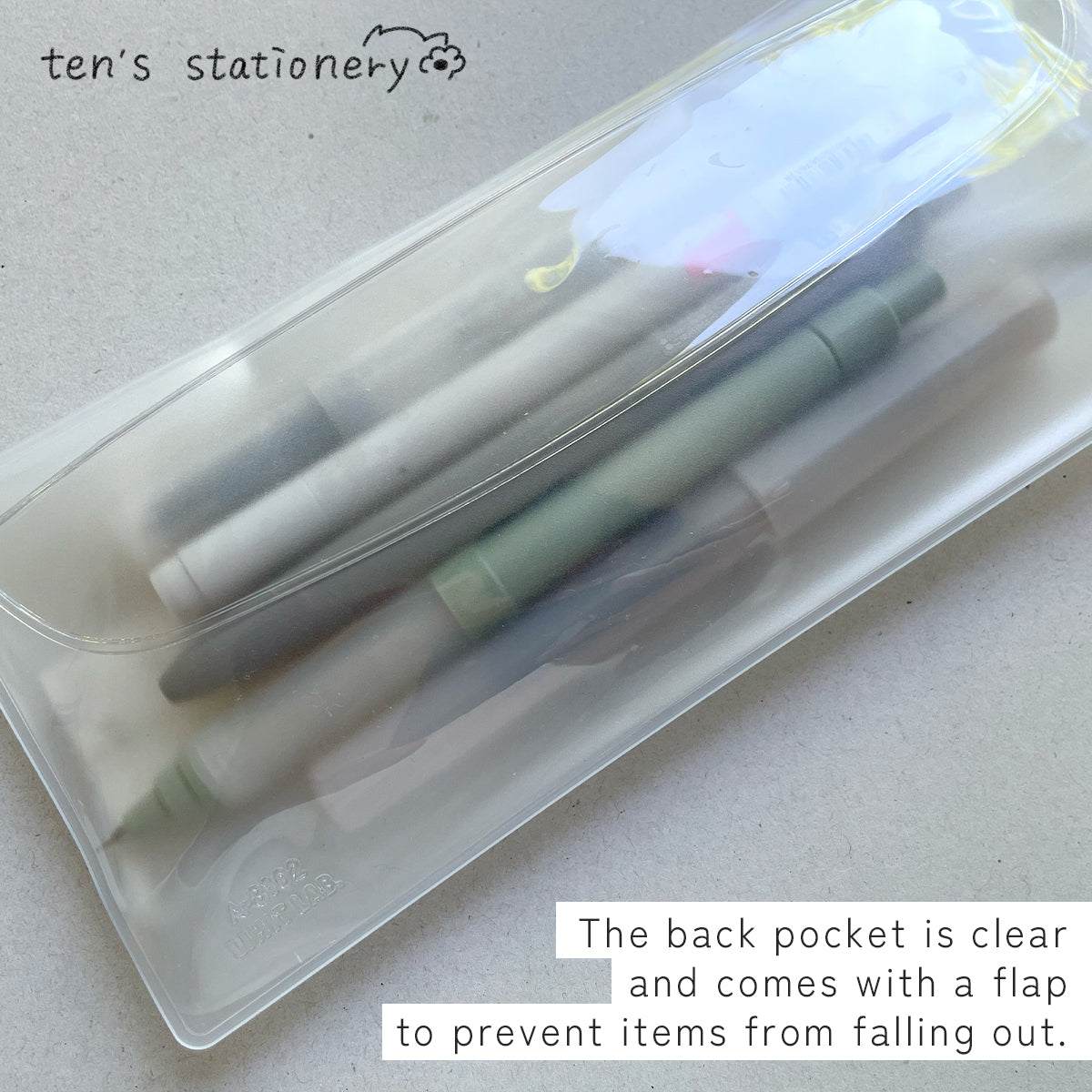 soeru center zip pencase / LIHIT LAB