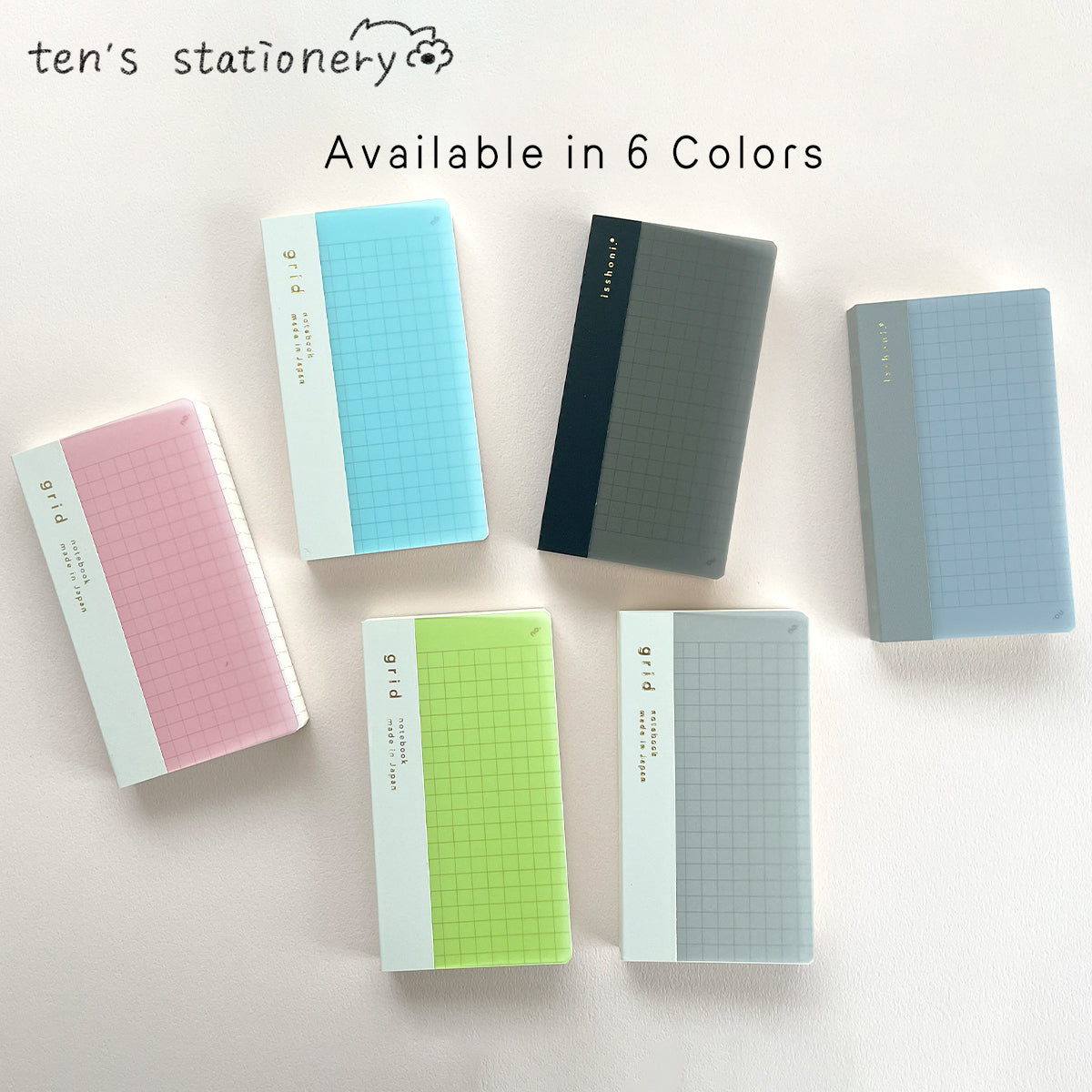 isshoni. numbered MINI notebook grid / Daigo