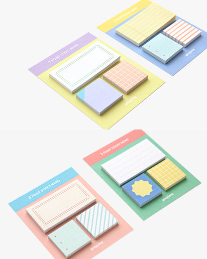 3 Point Sticky Memo (ver.2) / gongjang