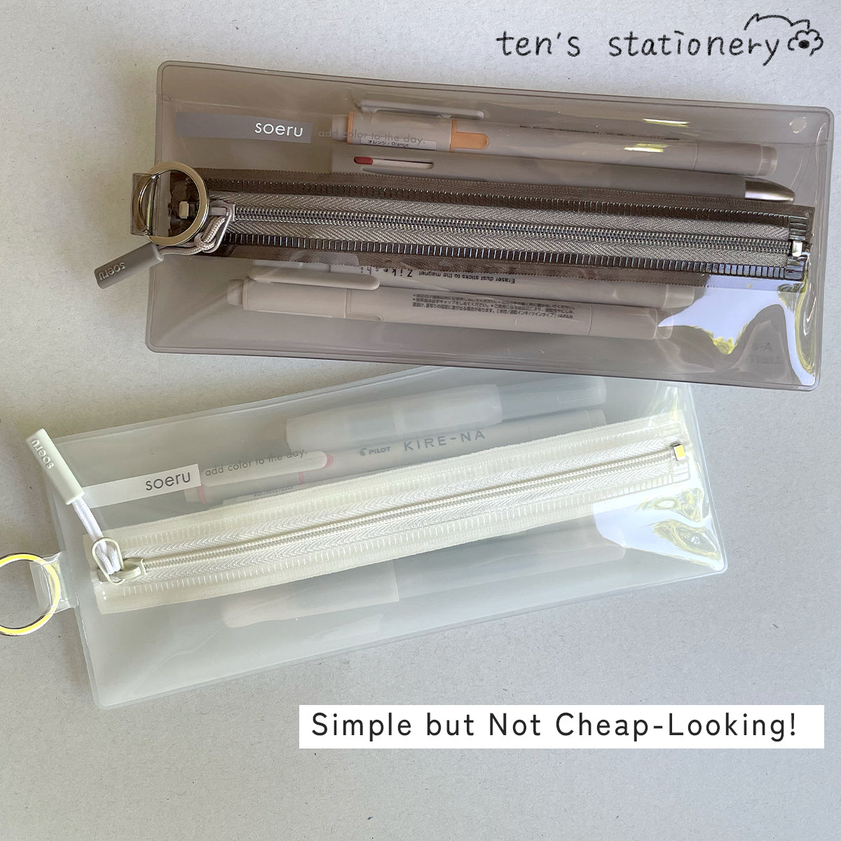 soeru center zip pencase / LIHIT LAB