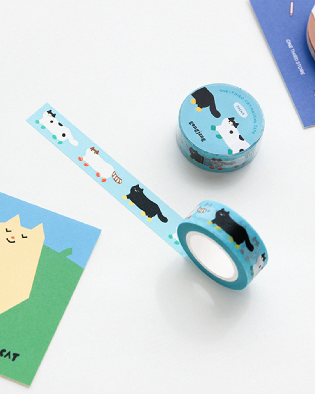 One-third cat masking tape