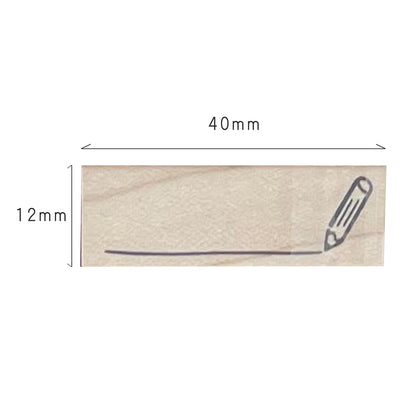 Line Pencil Stamp