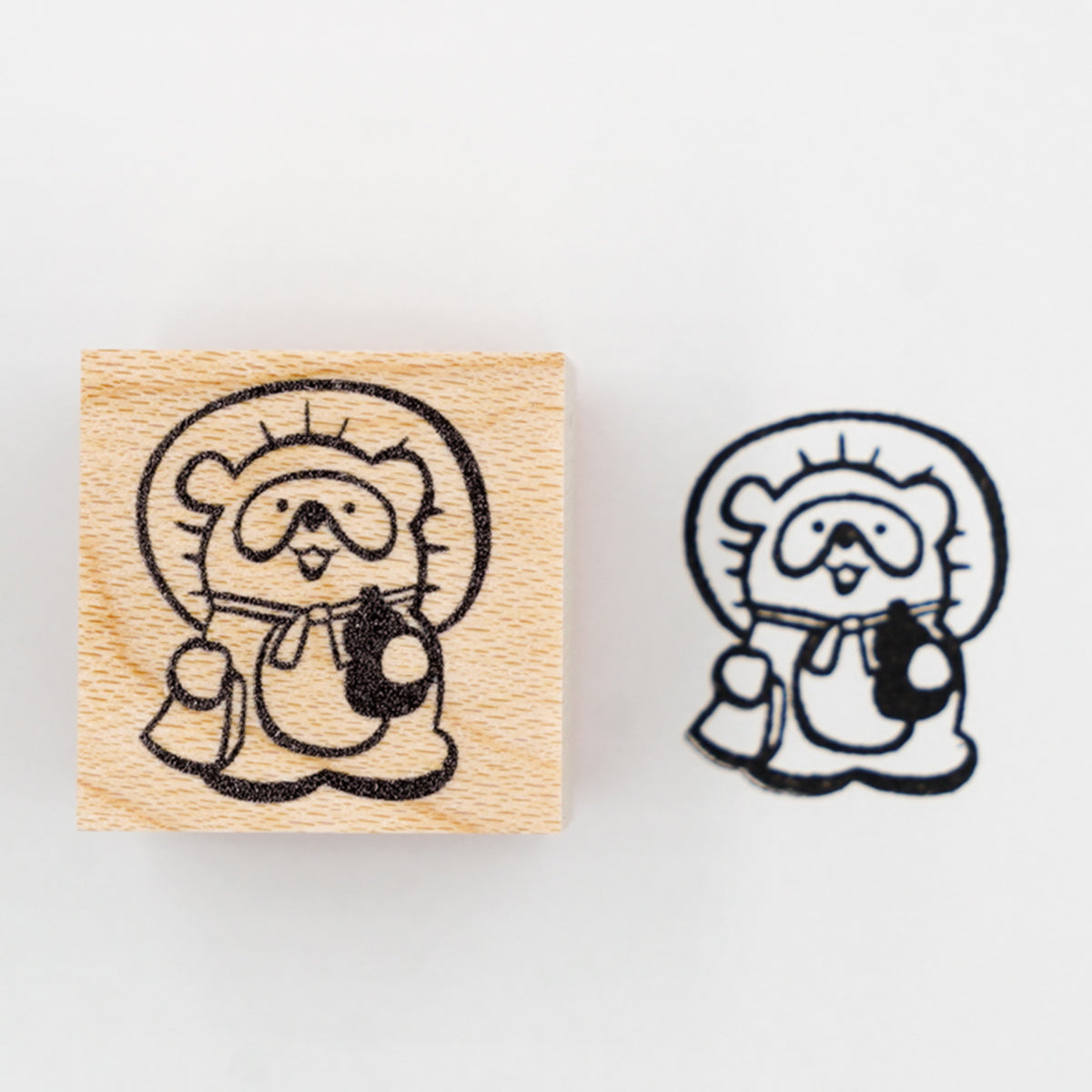 Swaying Tanuki Stamp