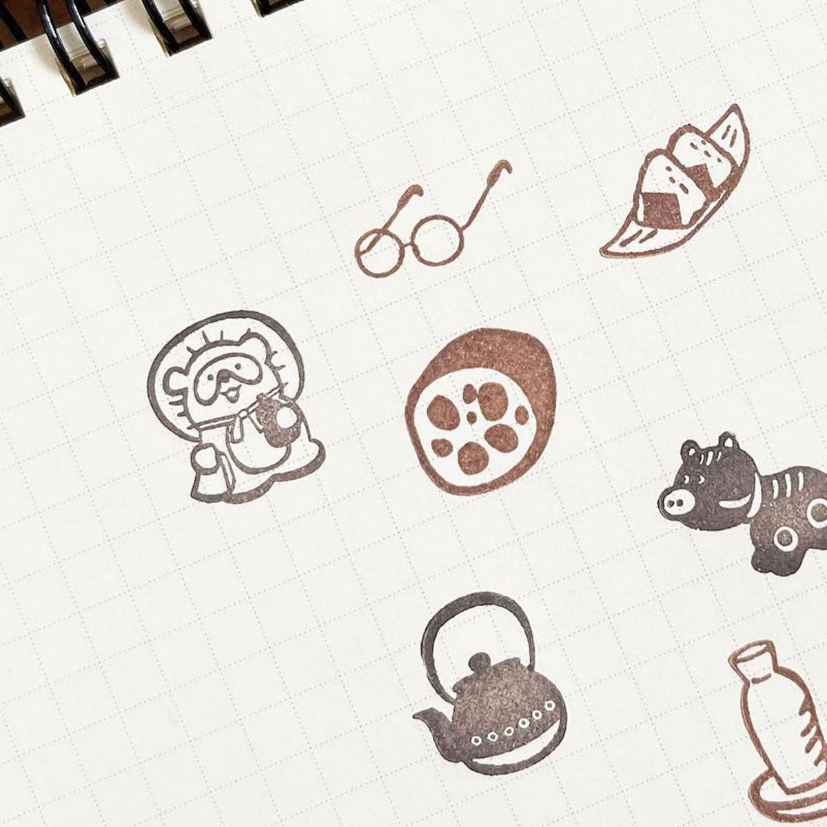 Swaying Tanuki Stamp