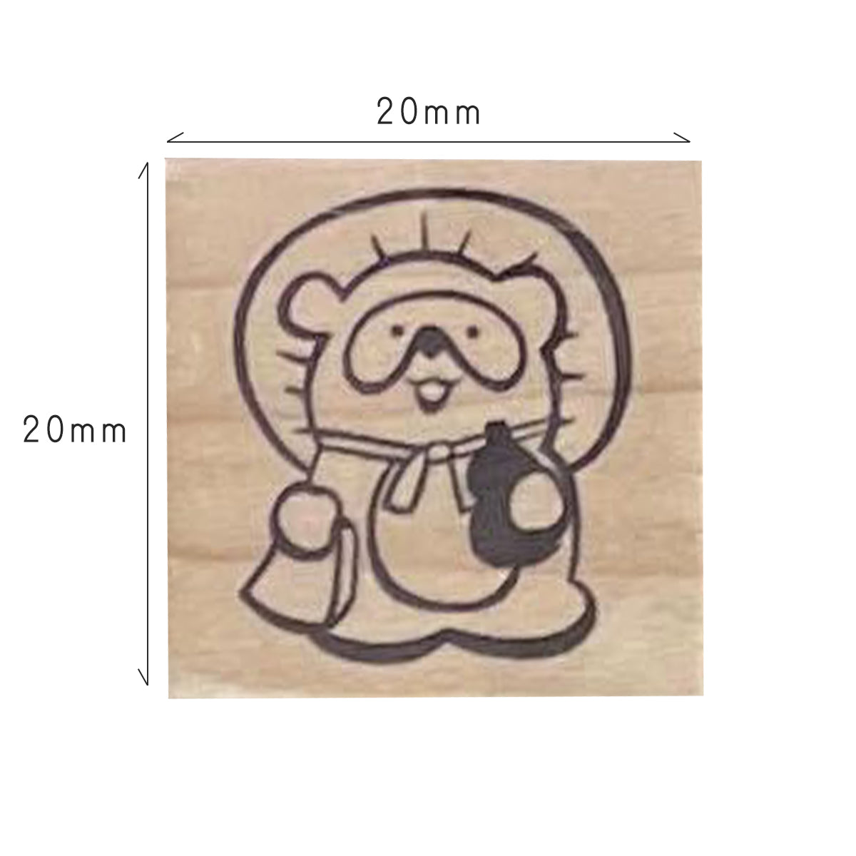 Swaying Tanuki Stamp