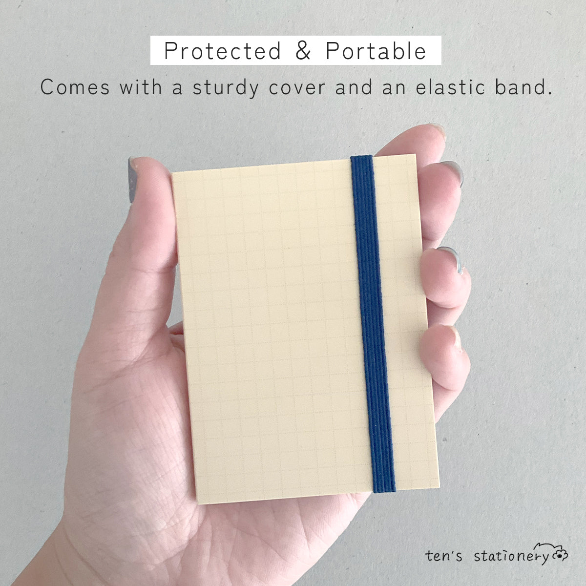 Colorband Grid Sticky Notes – 5mm, with Cover & Band