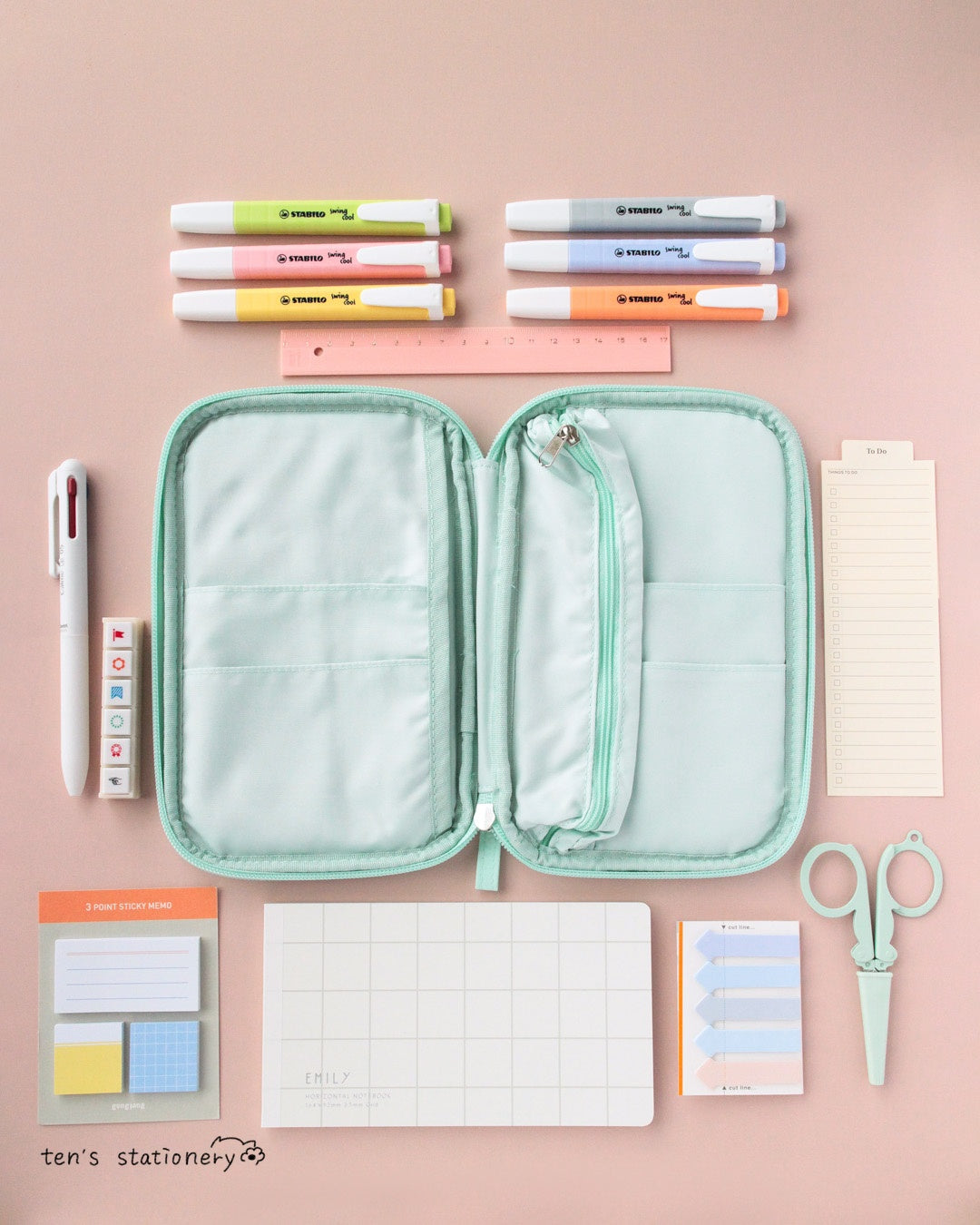 Campus Lay-Flat Book Pen Case / KOKUYO