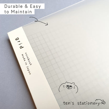 isshoni. numbered notebook grid Clear (B5/A5/B6) / Daigo