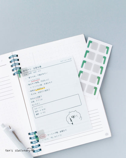 Clipmatic Sticker – Add Pages to Any Spiral Notebook (20 pcs) / Clipmatic