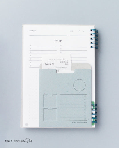 Clipmatic Sticker – Add Pages to Any Spiral Notebook (20 pcs) / Clipmatic