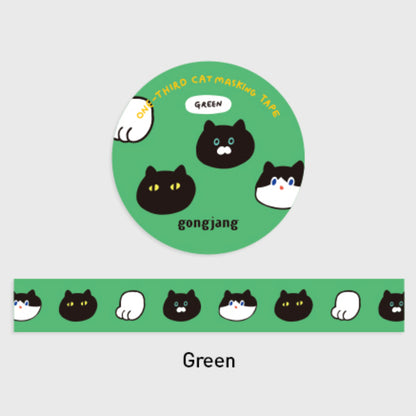 One-third cat masking tape