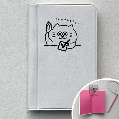 Mini memopad grid with pencil / ten's stationery original