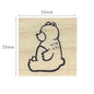 Cozy Sitting bear Stamp