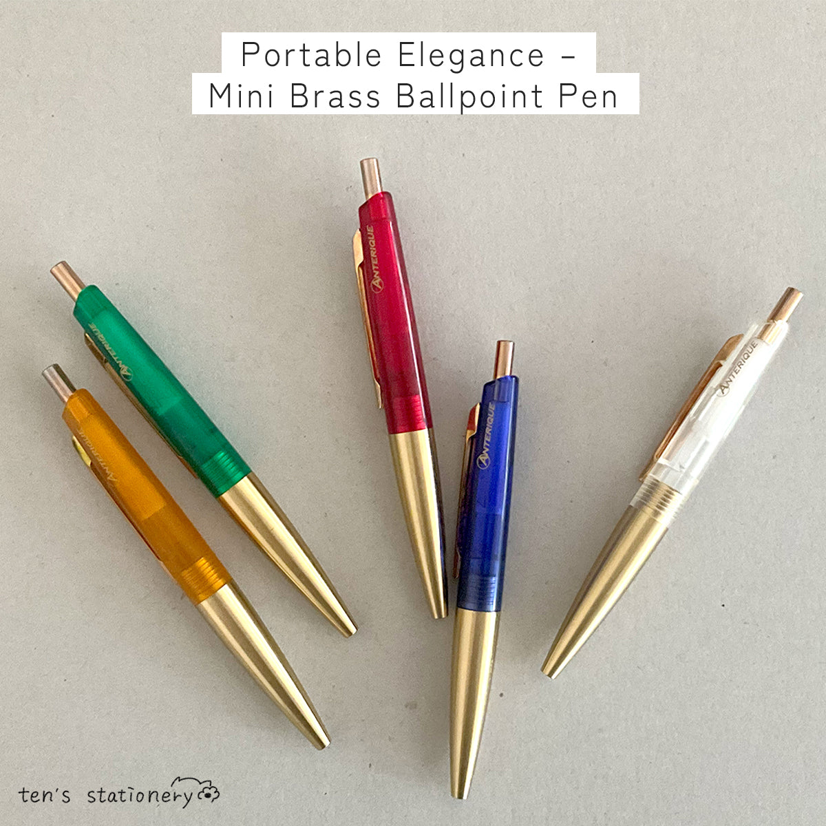 Portable Brass Ballpoint Pen 0.5 mm