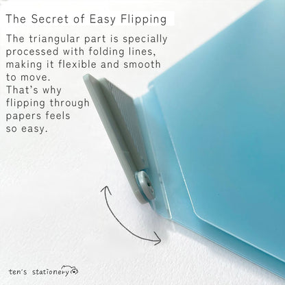 Nanamekuri File Easy-Flip File / KINGJIM