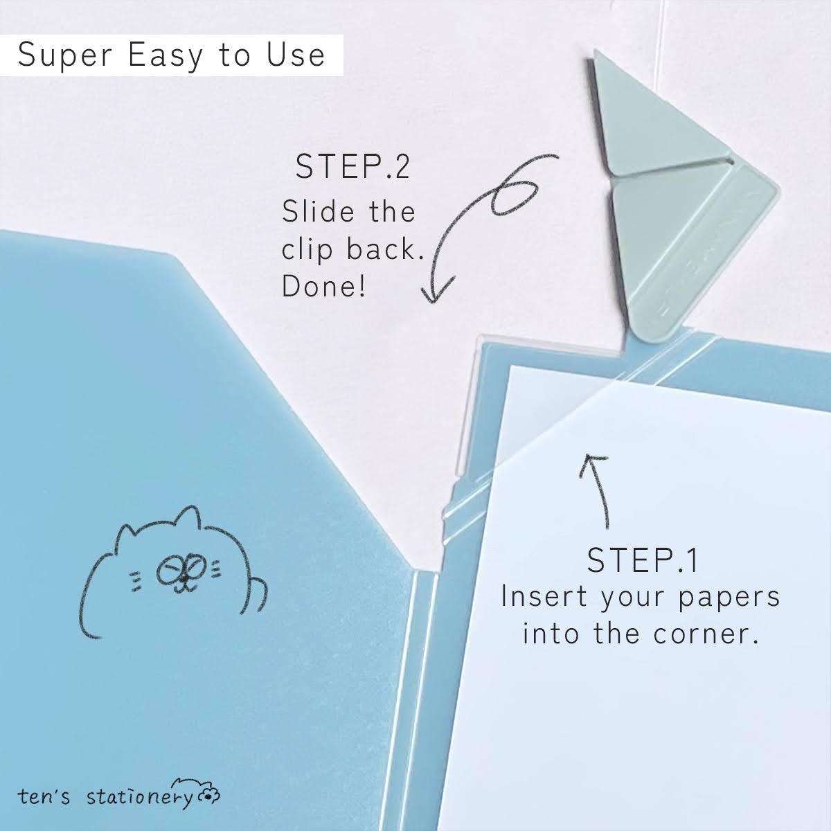 Nanamekuri File Easy-Flip File / KINGJIM