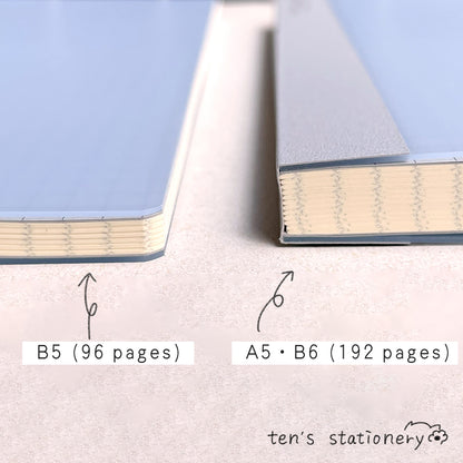 isshoni. numbered notebook grid Blue (B5/A5/B6) / Daigo