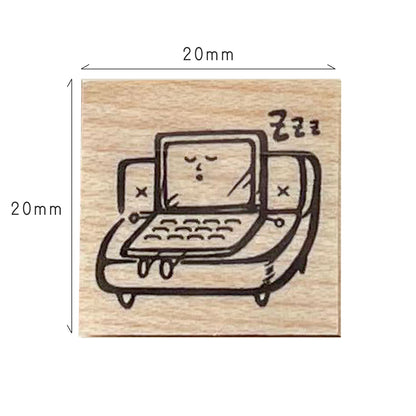 Digital Detox Sleepy Laptop Pal Stamp