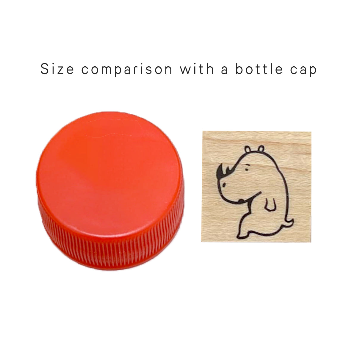 Cozy Sitting Rhino Stamp