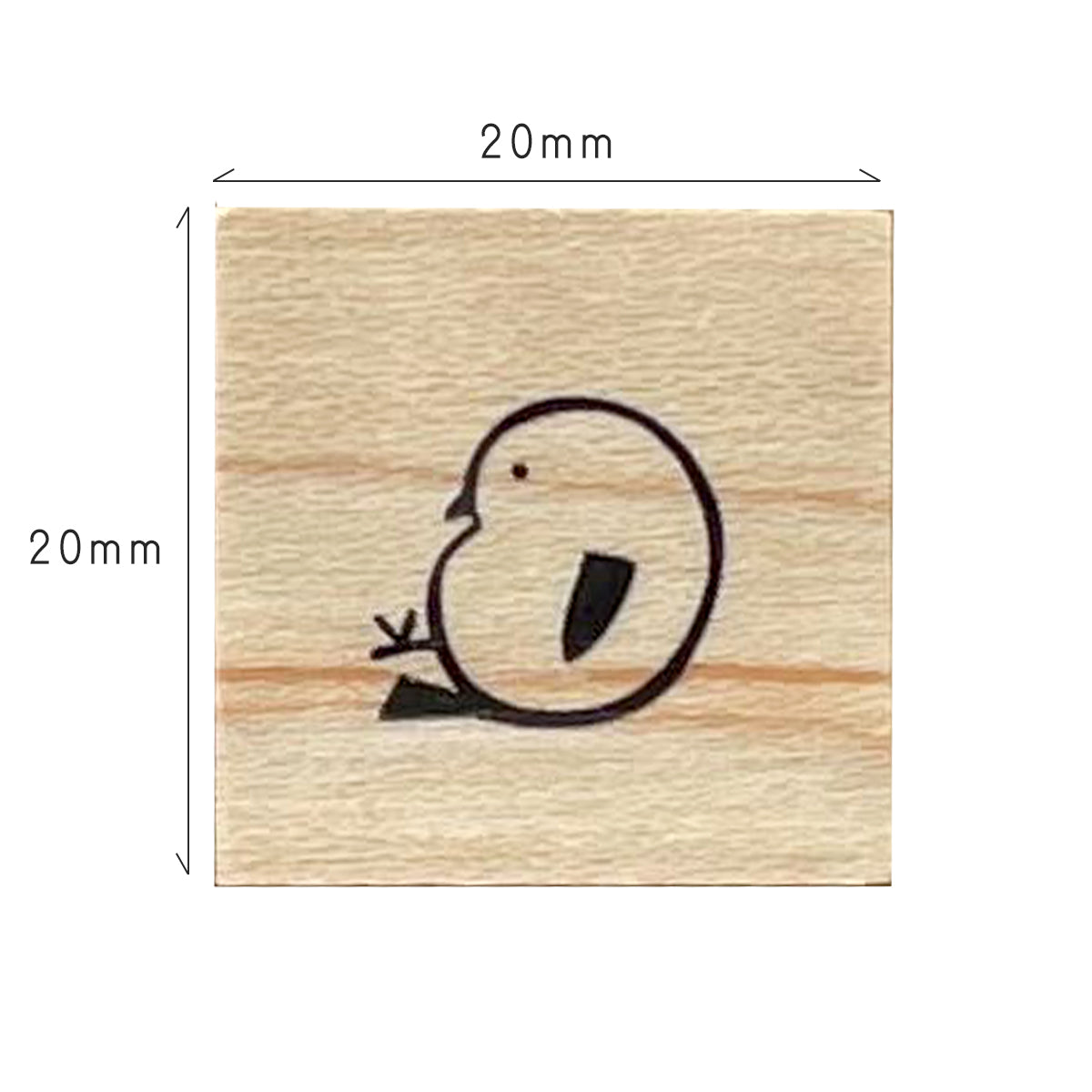 Cozy Sitting Long-tailed Tit Stamp